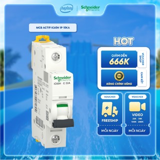 Cầu dao tự động MCB 1 pha 50A dòng cắt 10kA series iC60H dòng Acti9 Schneider A9F84150