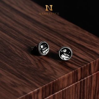 Khuyên tai  bạc s925 Nami Space nam/nữ Moonlight