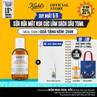 Sữa rửa mặt hoa cúc Kiehl's Calendula Deep Cleansing Foaming Face Wash 75ml