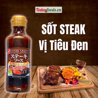 Sốt steak vị tiêu đen nhật bản bell foods 225g | chấm, rưới trực tiếp món ăn