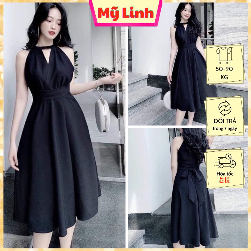 ( Đủ size 55-90ky) Đầm bigsize đi tiệc siêu xinh che bụng (1069)