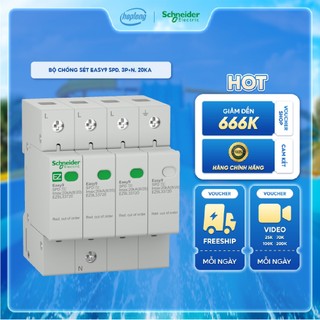 Bộ chống sét Schneider EZ9L33720 - Easy9 SPD, 3P+N, 20kA