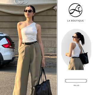 Áo lệch vai thun gân ôm gọn body la boutique