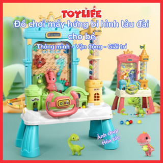 Đồ chơi máy hứng bi hình lâu đài cho bé máy hứng đậu trẻ em trò chơi hứng bóng bộ đồ chơi bắt bóng có đèn nhạc TOYLIFE