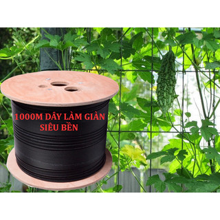 XẢ HÀNG 1000m dây cáp làm giàn, 3 sợi lõi gia cường bằng kim loại, vỏ nhựa PCV bọc ngoài - Dây cáp quang 1fo