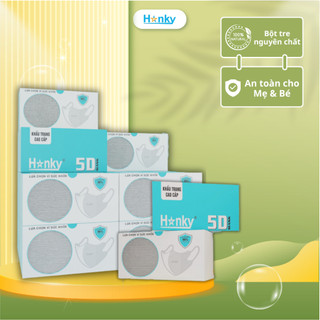 Thùng 100 Cái Khẩu Trang 3 Lớp Hanky Dày Dặn Kháng Khuẩn Chống Tia UV Cao Cấp