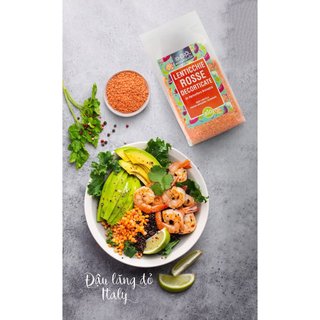 Đậu lăng đỏ hữu cơ sotto 500g organic red lentils