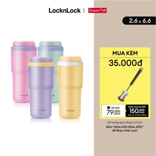Bình giữ nhiệt Lock&Lock Daily Macaron Tumbler LHC3292 480ml thép không gỉ 316L