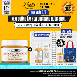 Kem dưỡng ngậm nước Kiehl's Calendula Serum-Infused Water Cream 50ml