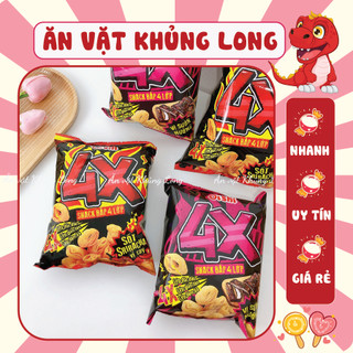 Bim bim oishi vị sốt sriracha, vị sườn nướng 4x 4 lớp cay
