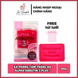   CHUẨN THÁI  Xà Phòng Kích Trắng Alpha Arbutin 3+ Plus Collagen Soap Tắm Trắng Dưỡng Da Trắng Đều Màu LEEBANGKOK 