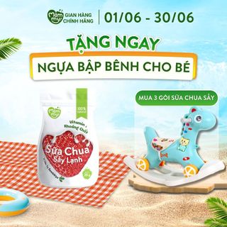 Sữa chua sấy vị dâu Sembikiya Mămmy, viên tròn chống hóc, giàu vitamin và khoáng chất cho bé từ 6 tháng tuổi - 20 gram