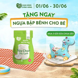 Sữa chua sấy vị nguyên chất Mămmy, viên tròn chống hóc, cho bé từ 6 tháng tuổi - 20 gram