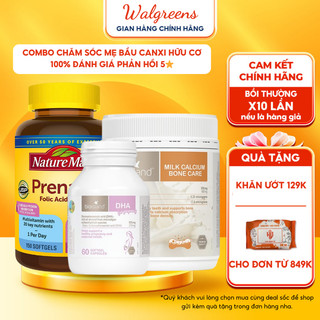 Combo Bioisland, Prenatal, canxi hữu cơ chăm sóc sức khoẻ mẹ bầu mẹ khoẻ bé thông minh