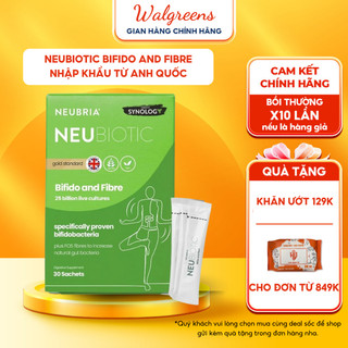 Men vi sinh Neubiotic Bifido & Fibre 30 gói bổ sung chất xơ hỗ trợ cải thiện hệ tiêu hoá giảm táo bón