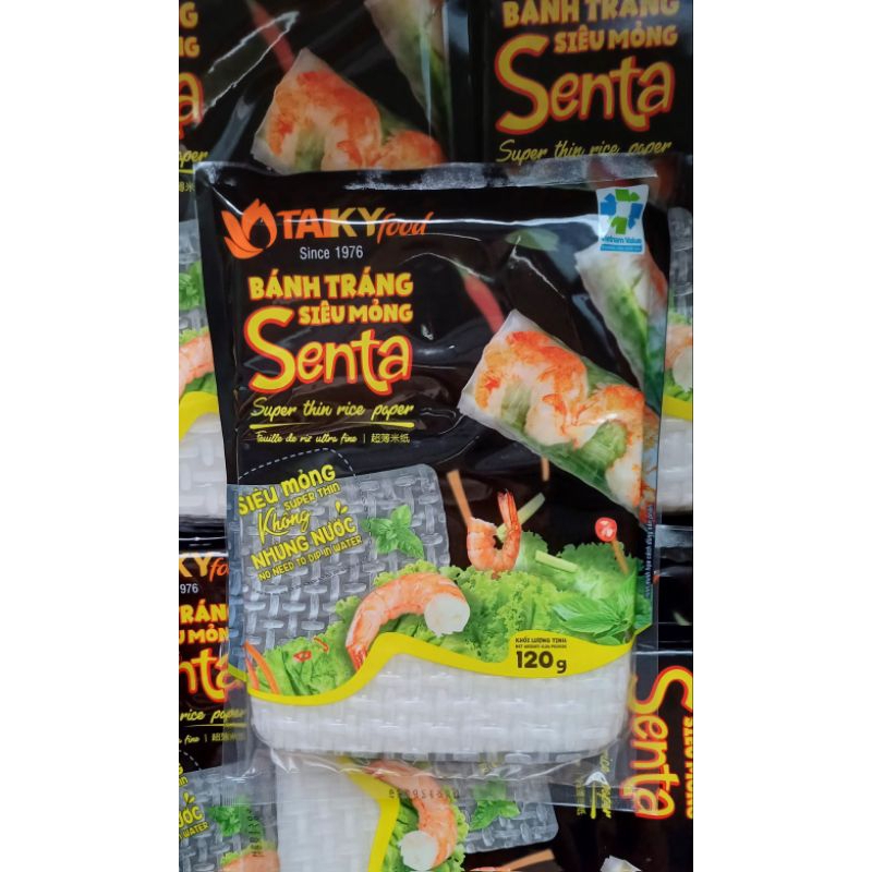 (120gr) Bánh tráng vuông siêu mỏng Senta