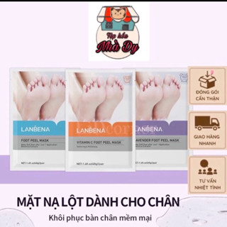 Mặt Nạ Chân Lanbena Dạng Lột Tẩy Tế Bào Chết Chăm Sóc Chống Nứt Nẻ Lột Da Tay Chân