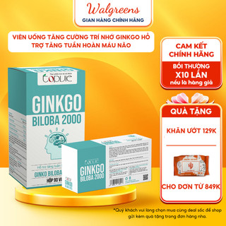 Bổ não bổ mắt giúp tăng tuần hoàn não sáng mắt tốt tim mạch TOPVIE GINKGO BILOBA  lọ 30 viên, 90 v