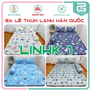 Ga lẻ Thun Lạnh Hàn Quốc 3D, Ga giường mẫu hoạt hình  được chọn mẫu ( Giá xưởng - không áo gối, đủ kích thước)