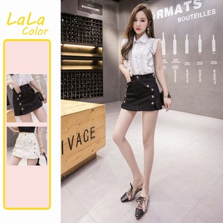 Quần short kaki giả chân váy phối nút hottrend ttslc0290