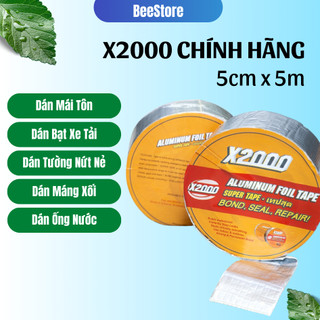 Băng keo chống thấm x2000 băng keo siêu dính Nhật Bản chống thấm dột, dán tường, dán mái tôn, dán ống nước 5cm x 5m