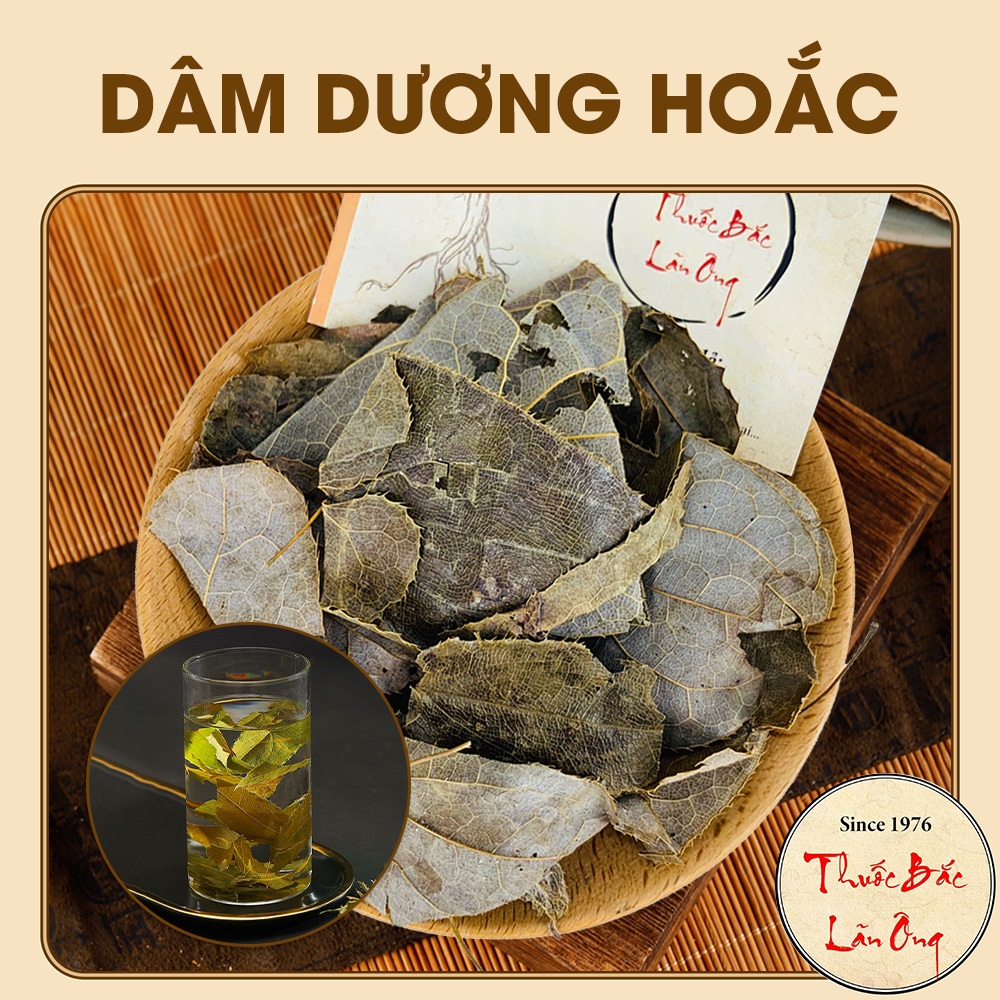 Lá dâm dương hoắc khô 500g, trà dâm dương, thơm, sạch - Lãn Ông