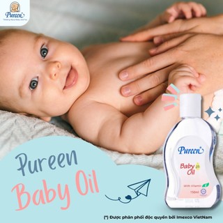 Dầu massage cho em bé - pureen baby oil 150ml