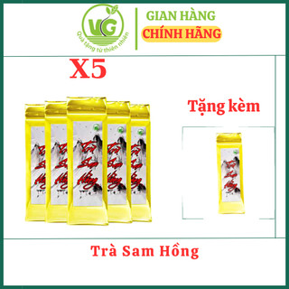 Trà sam hồng 500gr , Trà thảo mộc 100% organic hỗ trợ mất ngủ, tiểu đường...