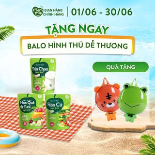  Combo bữa phụ 3 bánh ăn dặm Mămmy cho bé bao gồm bánh sữa chua, hoa quả tươi và rau củ - gói 25gr