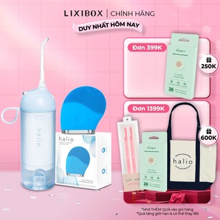 Combo Máy Tăm Nước Halio UltraClean Blue Và Máy Rửa Mặt Halio Facial Blue