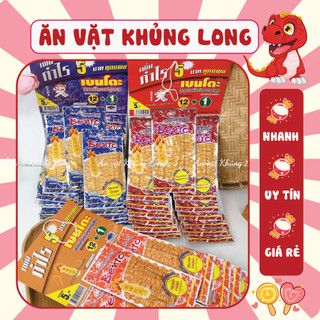Mực bento 13 gói siêu cay, mực bento thái lan đủ vị, đồ ăn vặt ăn vặt khủng long