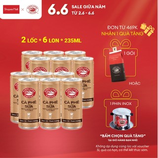 Combo 2 lốc Cà Phê Sữa Đá Highlands Coffee 235ml/lon (6 lon/lốc)