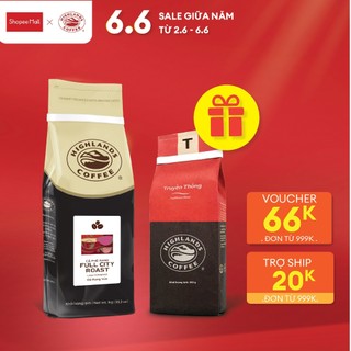 MUA 1 TẶNG 1- Cà Phê Hạt Full City Highlands Coffee 1kg Tặng 1 gói cf 200gr
