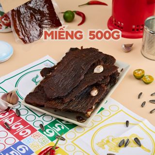 Khô bò miếng ướt cháy tỏi 500g TATA Food đồ ăn vặt Hà Nội BMU5