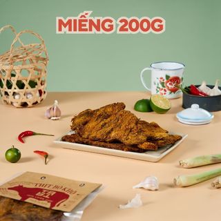  Khô Bò Miếng Mềm TATA FOOD Hút Chân Không 200g – Thịt Bò Khô Ngon thơm cay chuẩn vị Ăn Vặt Quà Biếu BMK2 