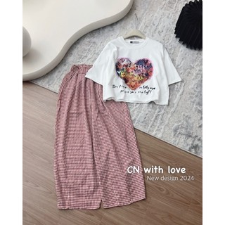 Sét áo phông tim+quần kẻ