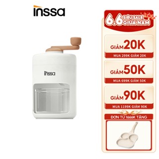 INSSA Máy làm đá bào tự chế nhỏ máy nghiền đá bào nhỏ nhập khẩu 420 lưỡi dao bằng thép không gỉ BBJH001