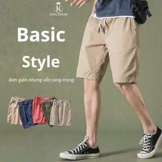 Quần short nam kaki mềm FLONA quần đùi nam thoáng khí form trên gối phong cách hàn quốc King Boxer - SHORT-FLONA