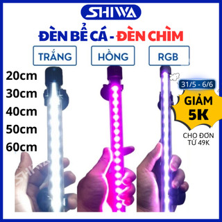 Đèn led bể cá thủy sinh - đèn led chìm đổi màu 20/30/40/50/60cm trang trí hồ cá cảnh, hồ cá mini shiwa