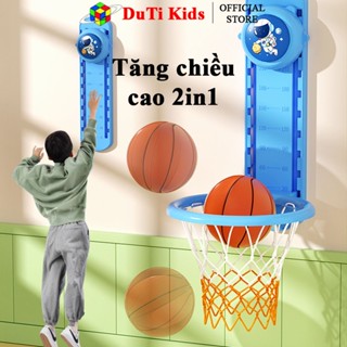 Đồ chơi vận động giúp tăng chiều cao 2in1 gồm bộ chạm nhảy cao và khung bóng rổ