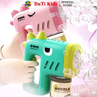 Súng bắn bong bóng xà phòng có đèn hình dáng khủng long, thiết kế mới không bị rò rỉ nước