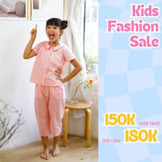 Đồ mặc nhà bộ dài áo cổ sen jubbie kids 83002