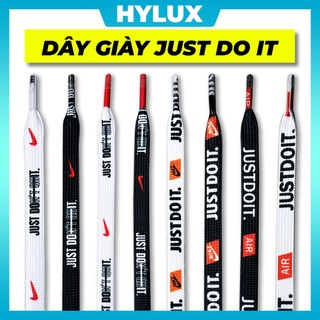 Dây giày họa tiết just do it cao cấp bảng 7 màu - dây giày thể thao