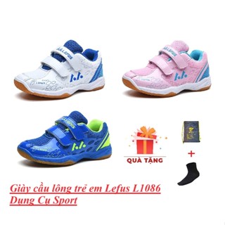 Giày cầu lông giao trẻ em Lefus L1086 giao hỏa tốc bền bỉ, nhẹ, êm chân sử dụng khóa dán tiện lợi