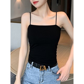 Áo hai dây nữ hai màu đen trắng thời trang