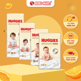  Tã Quần Huggies Skin Perfect Thấm Hút Tốt Giảm Kích Ứng Mỏng Nhẹ Mềm Mại Có Vạch Báo Size M70 L60 XL52 XXL48 - Bibo Mart 