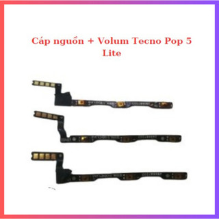 Cáp nguồn + Volum Tecno Pop 5 Lite bóc máy