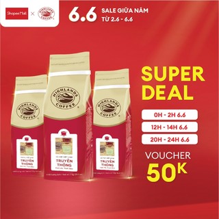 Combo 3 Cà Phê Bột Truyền Thống Highlands Coffee 1Kg