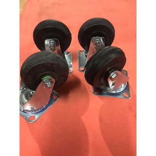 Bánh xe đẩy, combo bộ 4 bánh xe đẩy 10cm gồm 2 bánh tính 2 bánh xoay 360*