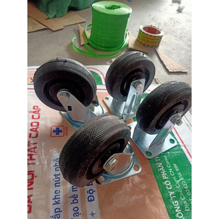 Bánh xe đẩy , bánh xe cao su ,bánh xe đẩy hàng có 3 phân khúc